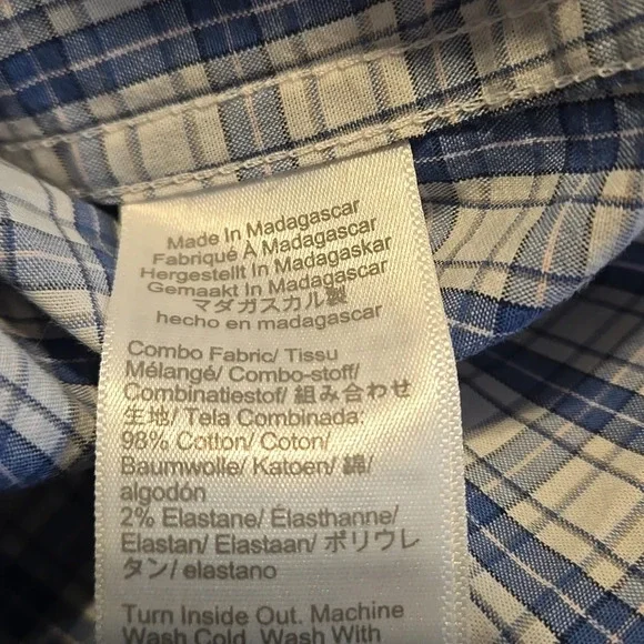 J. Crew Mens XL Blue Plaid Long Sleeve Button Down Cotton Shirt Casual Preppy - Picture 6 of 12
